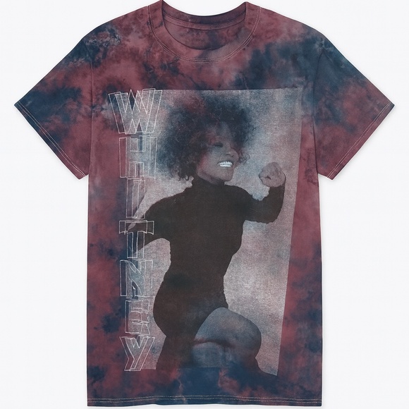 NWOT Whitney Houston Tie Dye T-Shirt - Picture 1 of 5